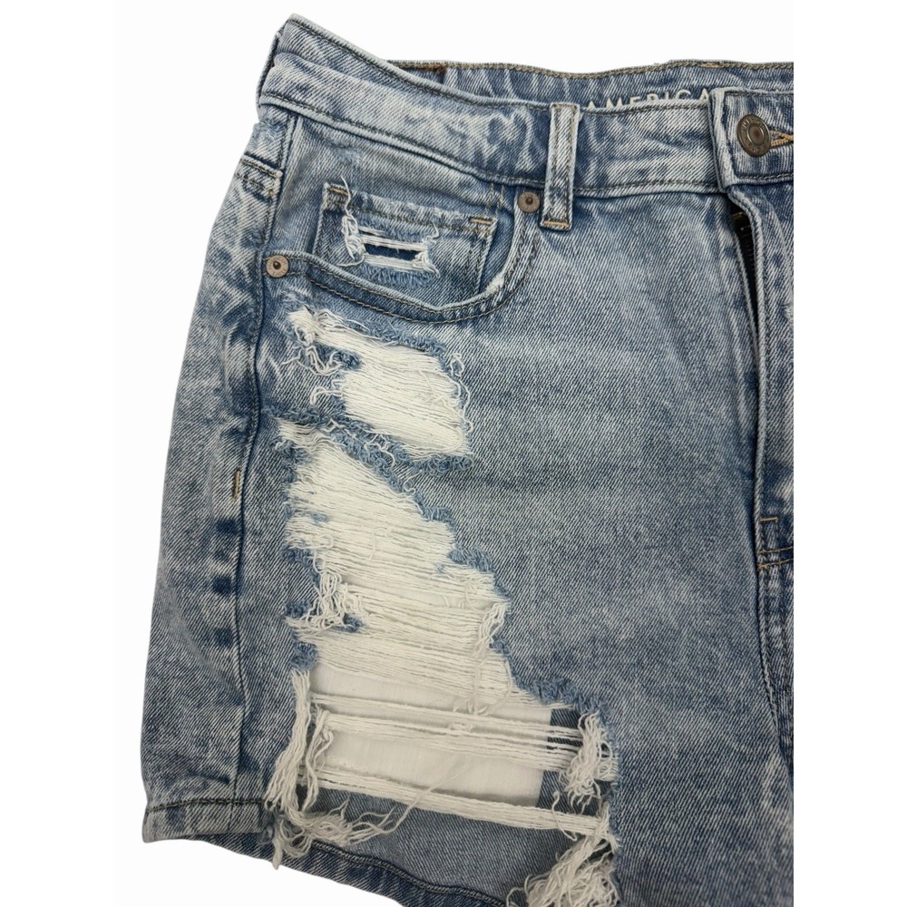 LADIES AMERICAN EAGLE COMFORT STRETCH WAISTBAND DISTRESSSED JEAN SHORTS   SIZE 6 - Picture 3 of 15